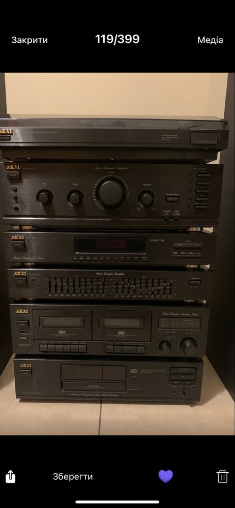 Akai AM 27 підсилювач , еквалайзер, тюнер