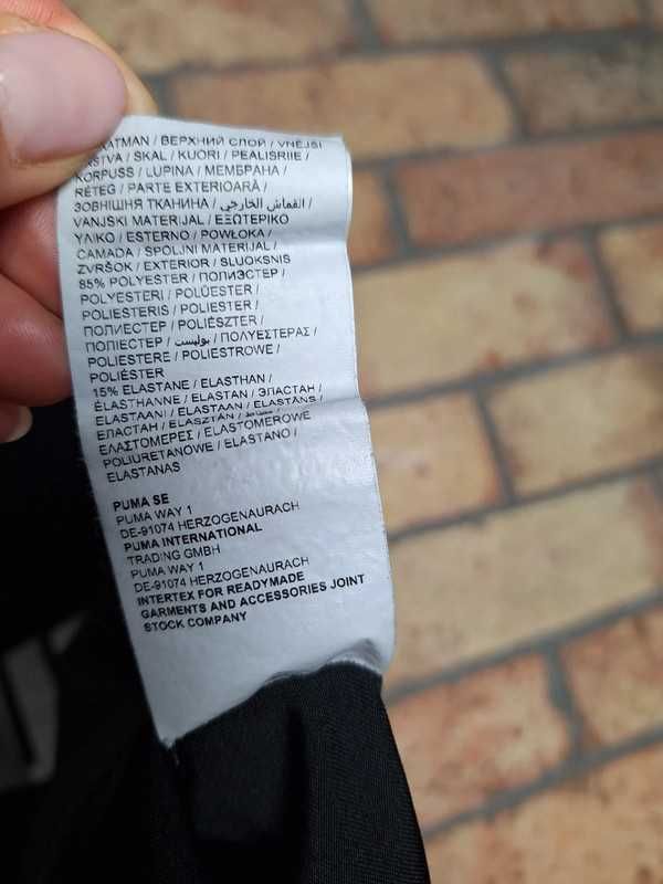 Koszulka top sportowa bokserka srebrny napis Puma logo pilates 36 8 S
