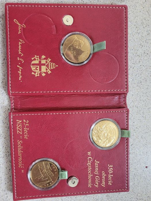 Polskie monety kolekcjonerskie 3x2 zł w etui 2005