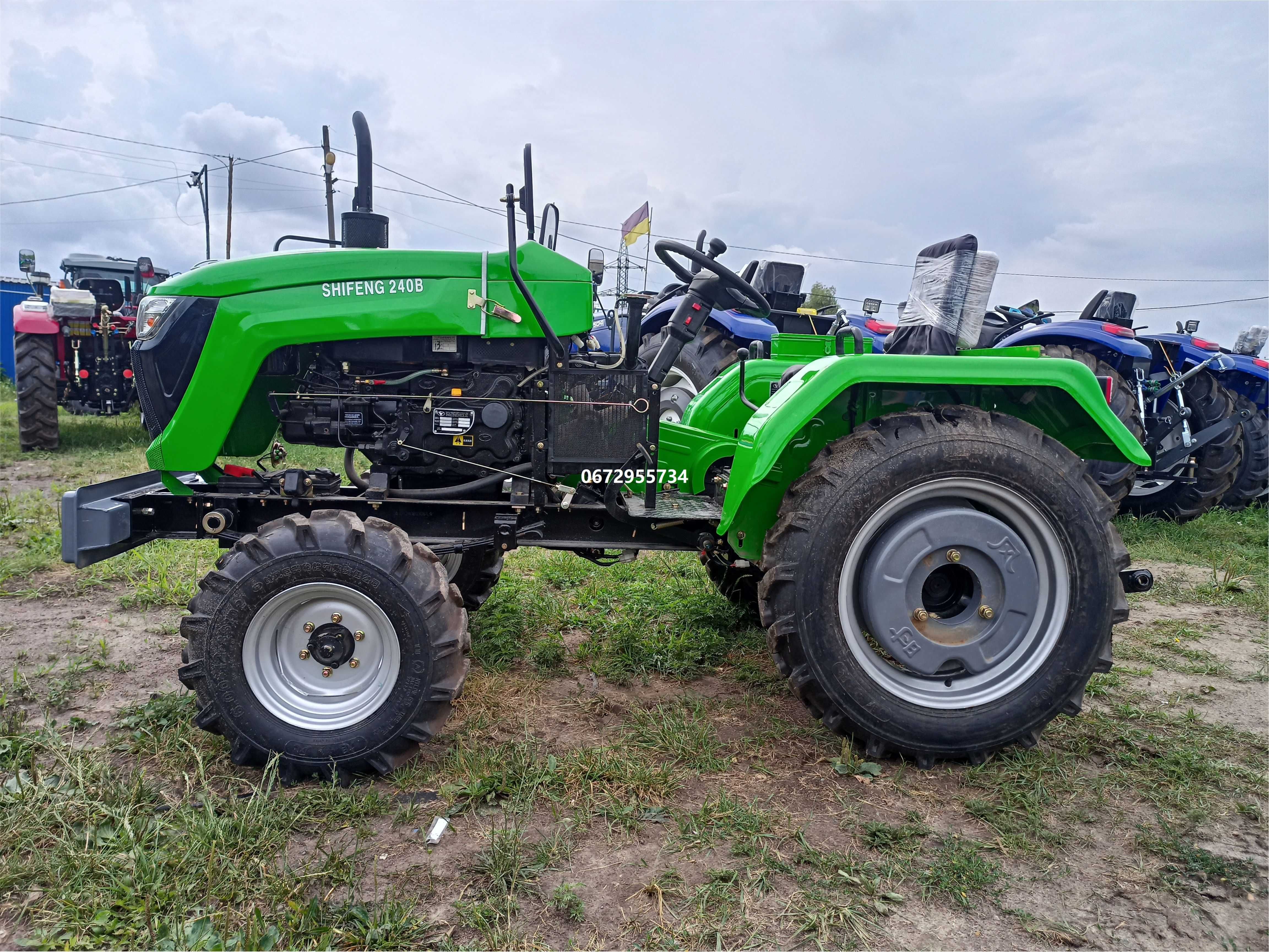 Мінітракор Shifeng 240 новий капот зелений Шіфенг доставка безкоштовна