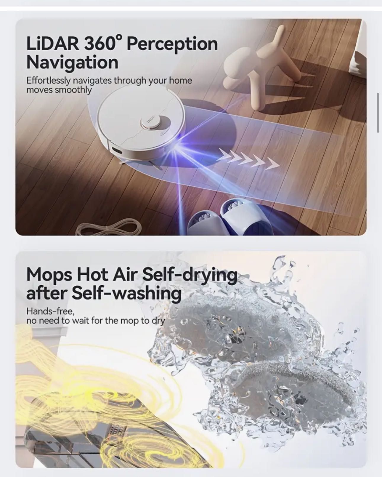 JONR P20 Pro mop Robot sprzątający stacja bazowa All-in-One 8000 Pa