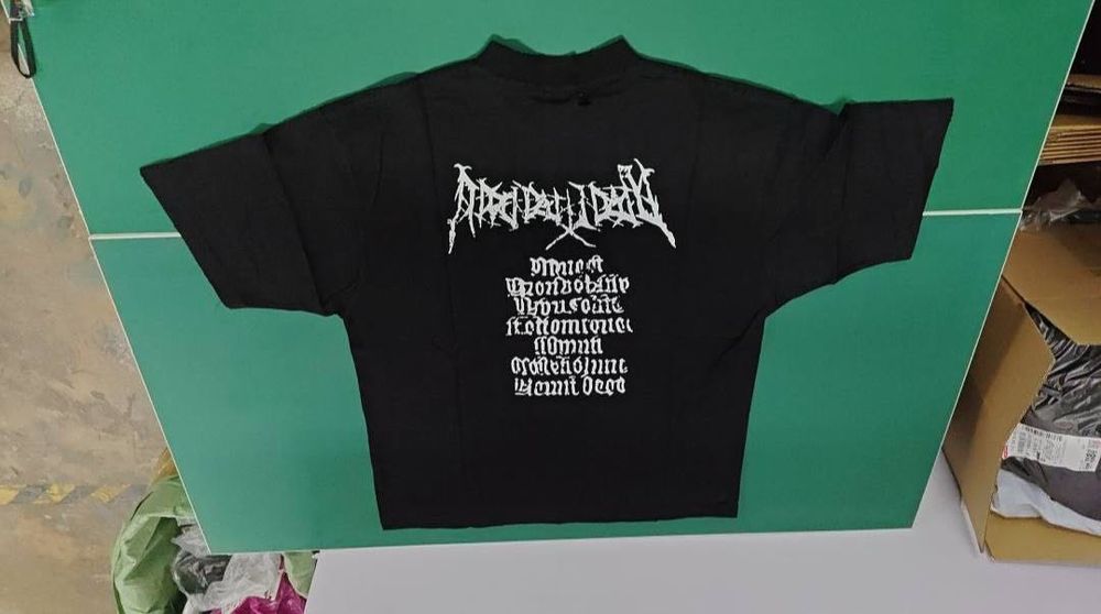 Футболка Balenciaga Metal Logo Washed t-shirt tee