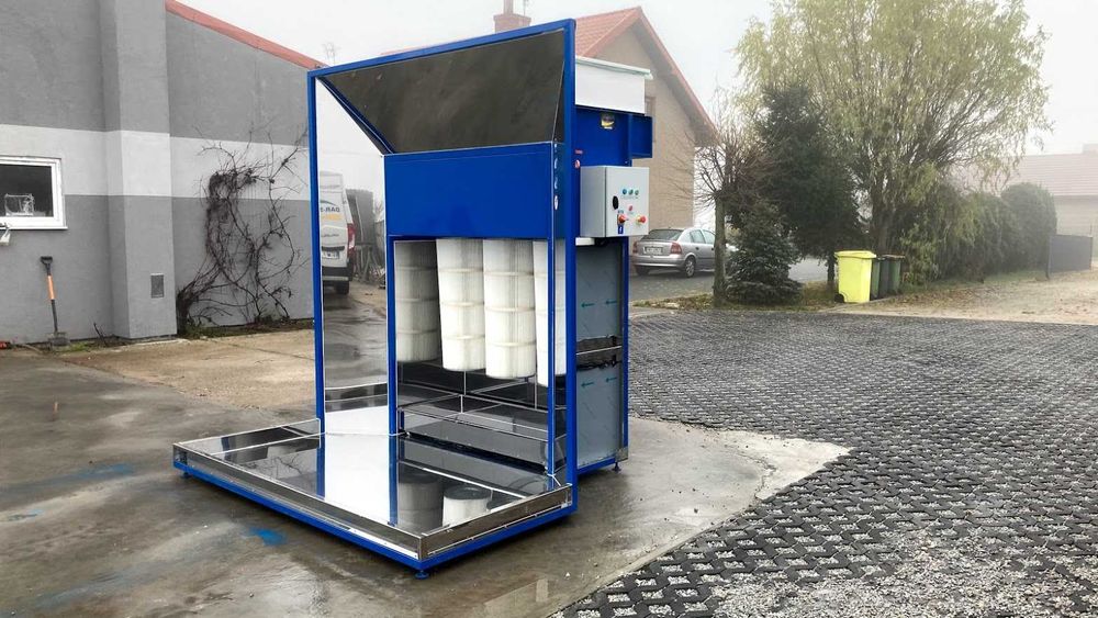 Kabina proszkowa amfiteatr piec suszarka transport malarnia lakiernia