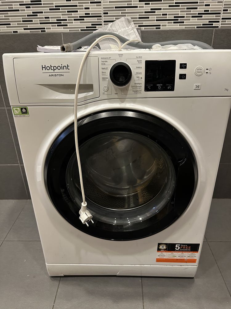 Máquina de lavar avariada