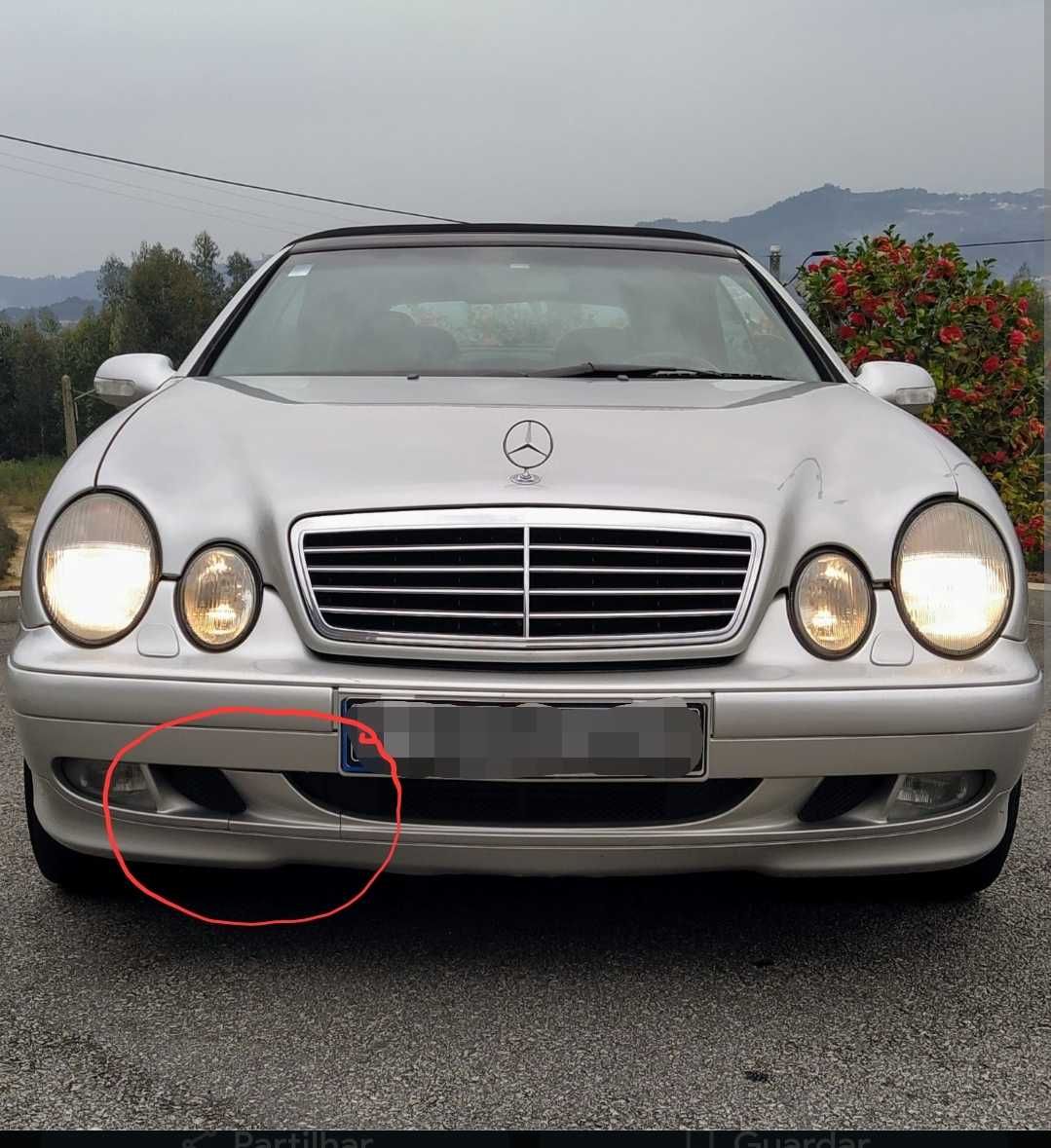 Tampa de gancho reboque Mercedes CLK200 Novo