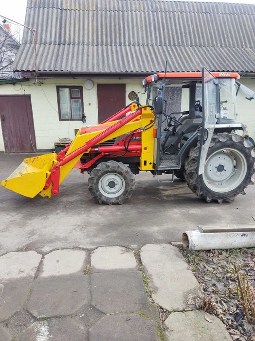 kubota GL-46 с фрезой и фронтальным погрузчиком