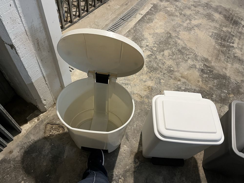 5 caixotes de lixo de cozinha 30 litros