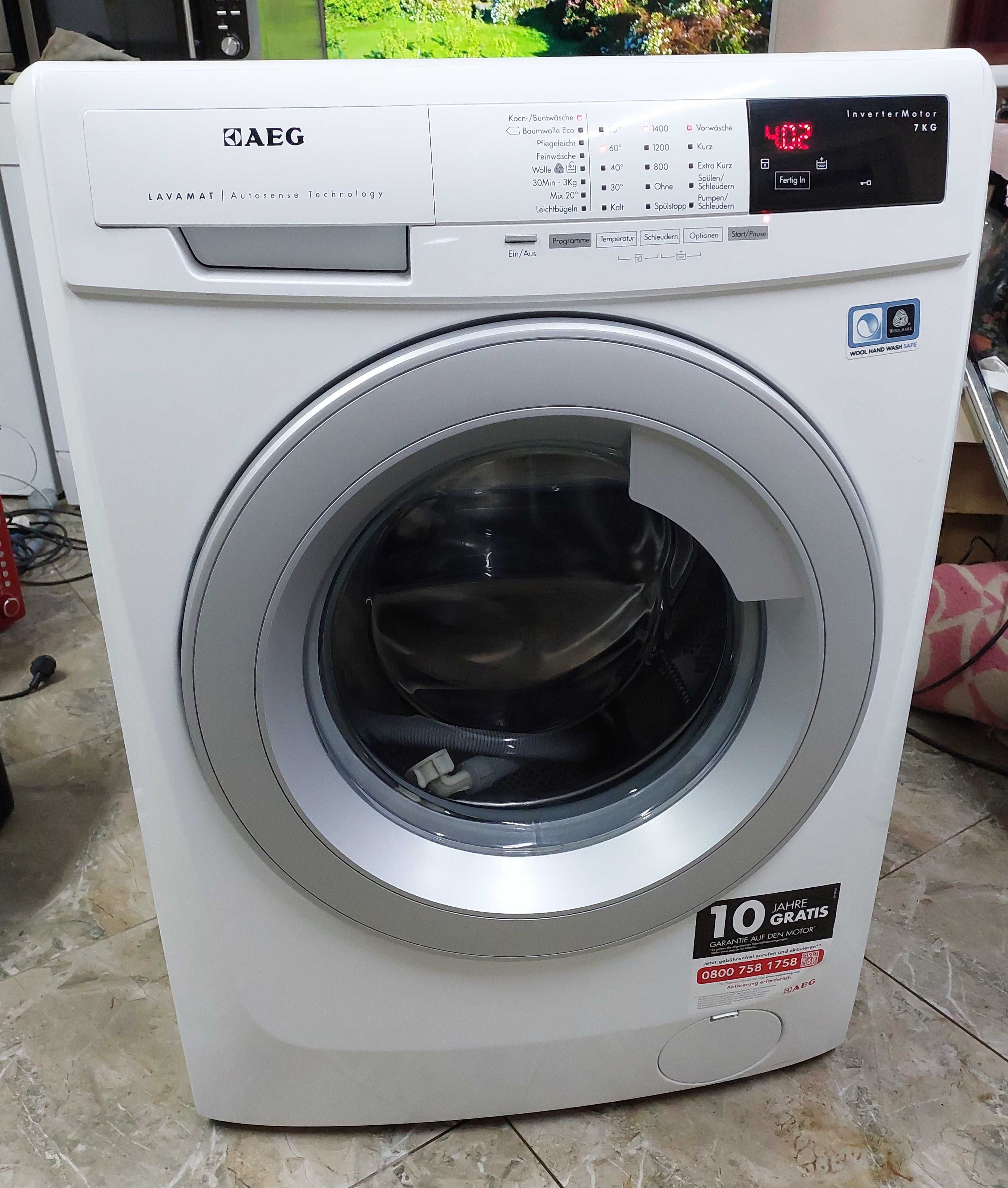 Вузька пральна машина 50 см Аег AEG L69470VFL 7кг А+++ інвертор б/в