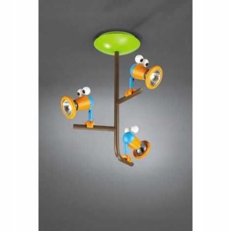 Lampa sufitowa PHILIPS BIRDEY 3 żarówki 50W 230V do pokoju dziecięcego
