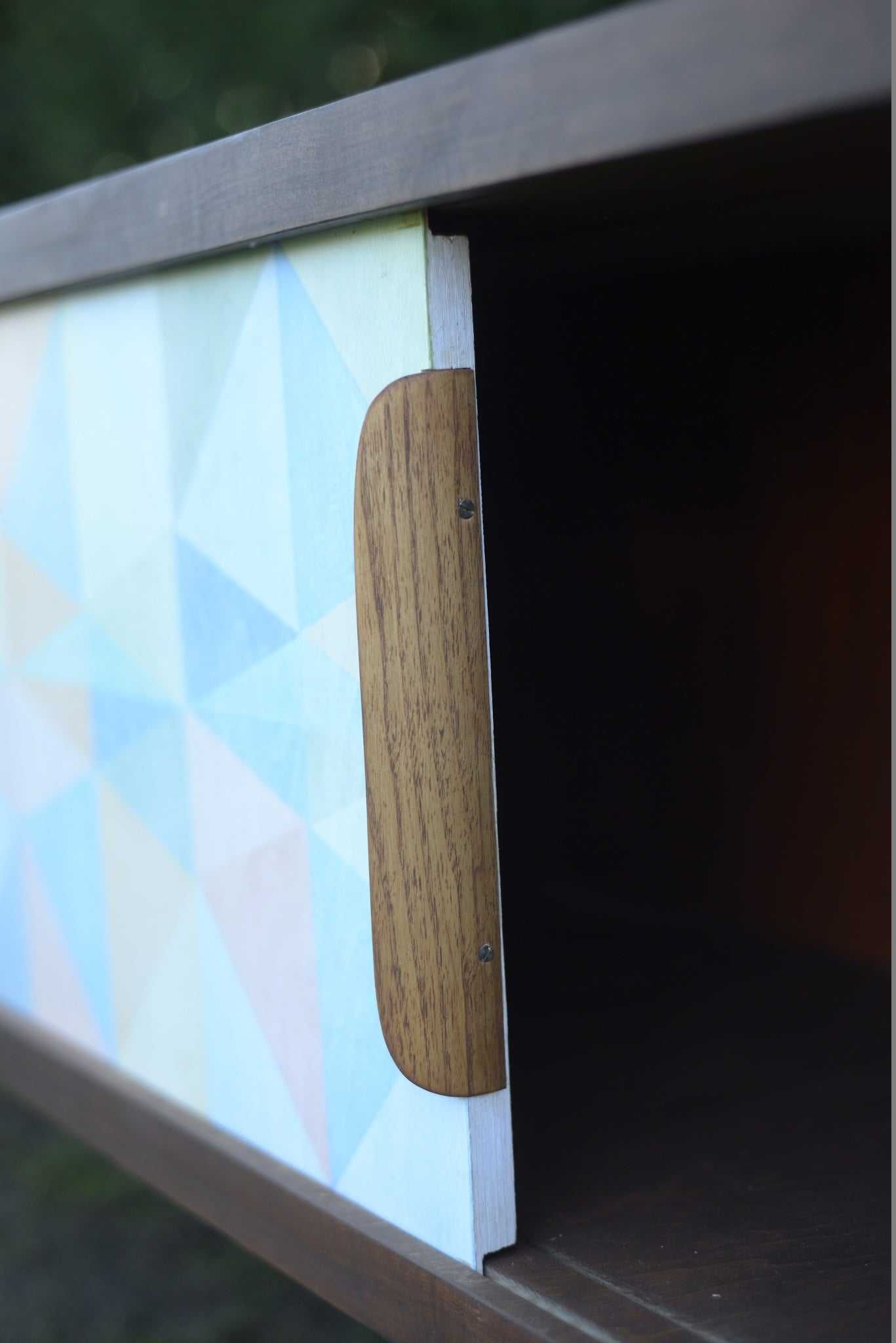 Sideboard -komoda z pastelową malaturą – Skandynawia – lata 60.