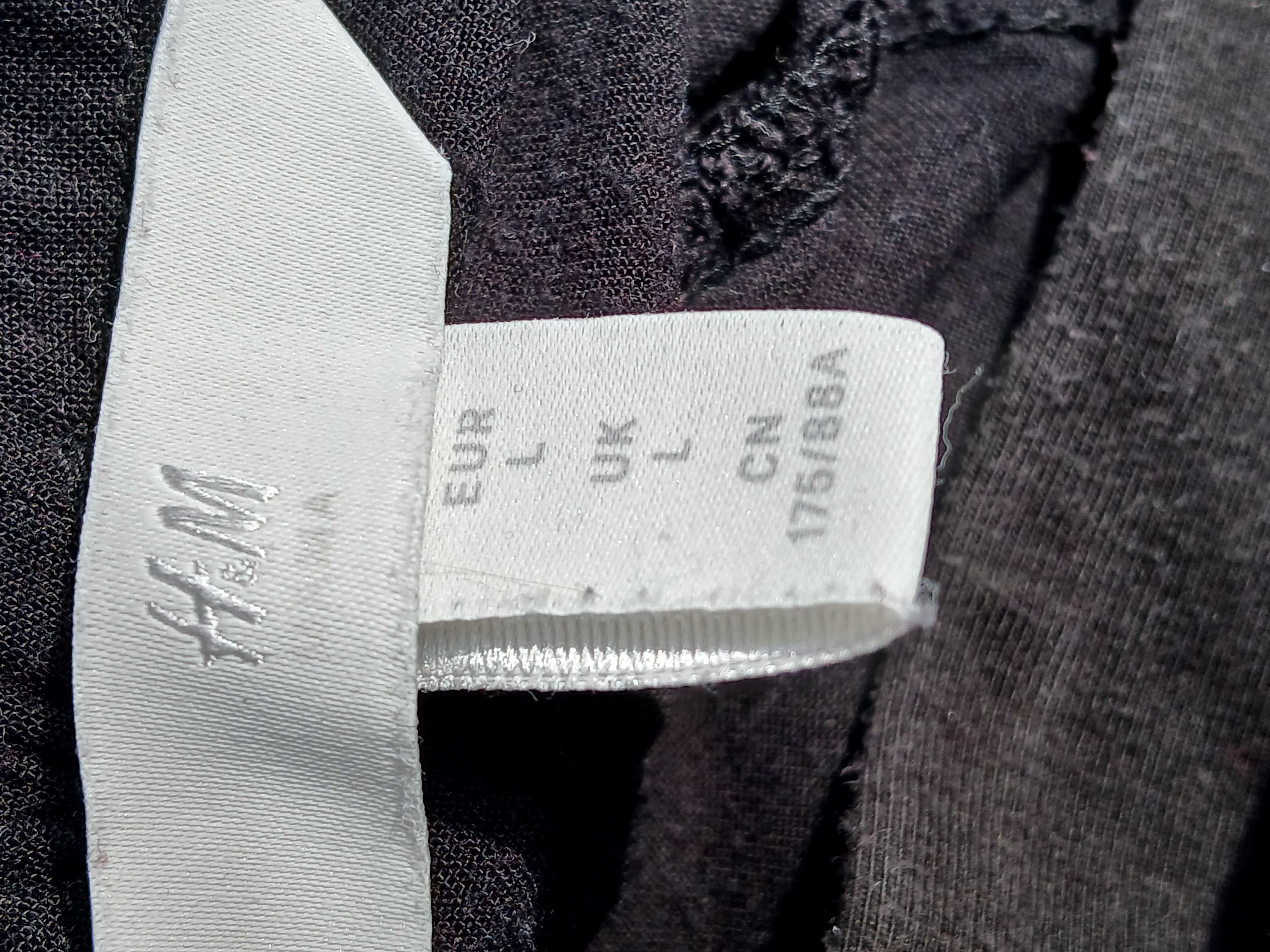 H&M mama krótkie spodenki ciążowe czarne  r. L