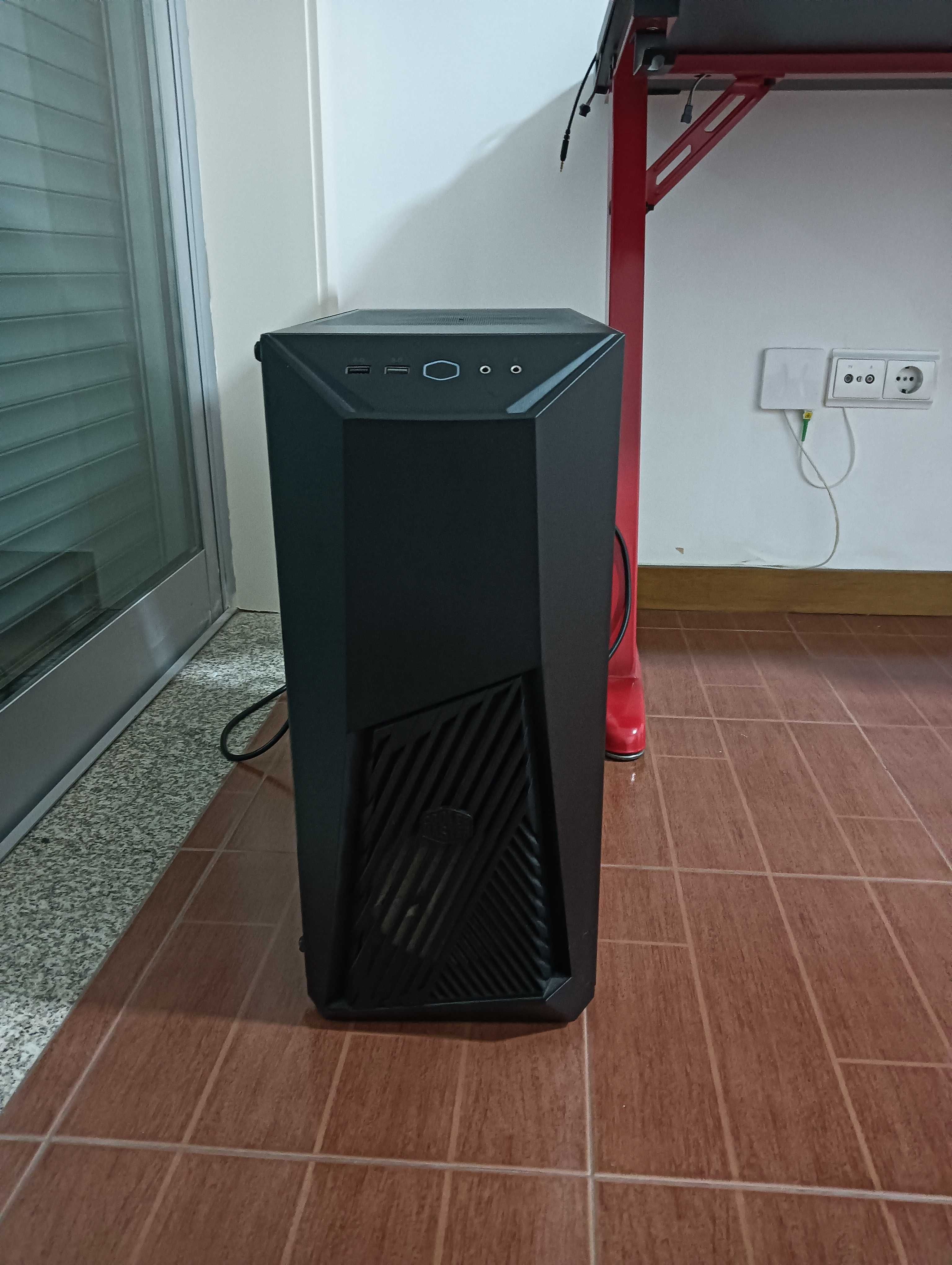 Torre Gaming Amd ryzen 5 2600 Six core teclado hyper x e rato