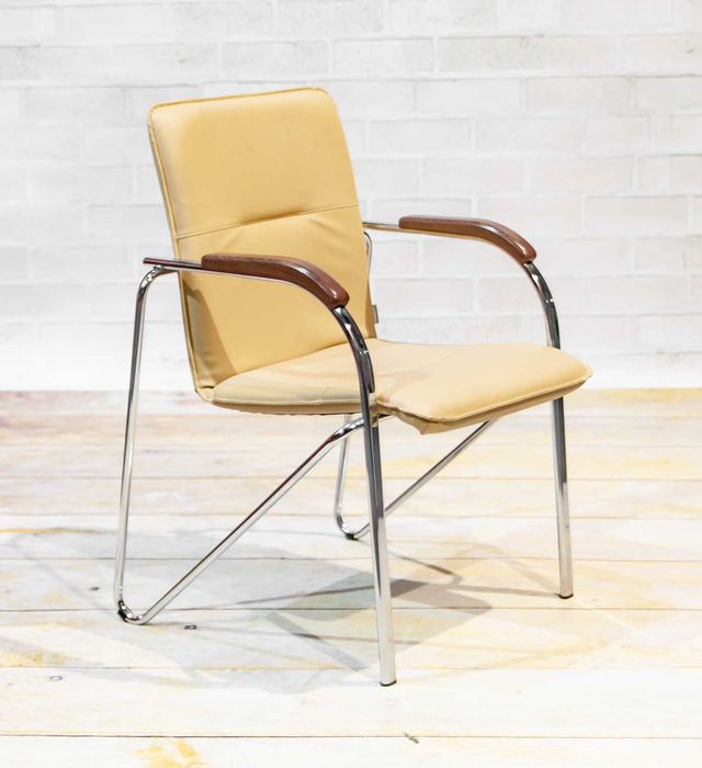 Krzesło fotel tapicerowany konferencyjny nowy styl samba metalowe