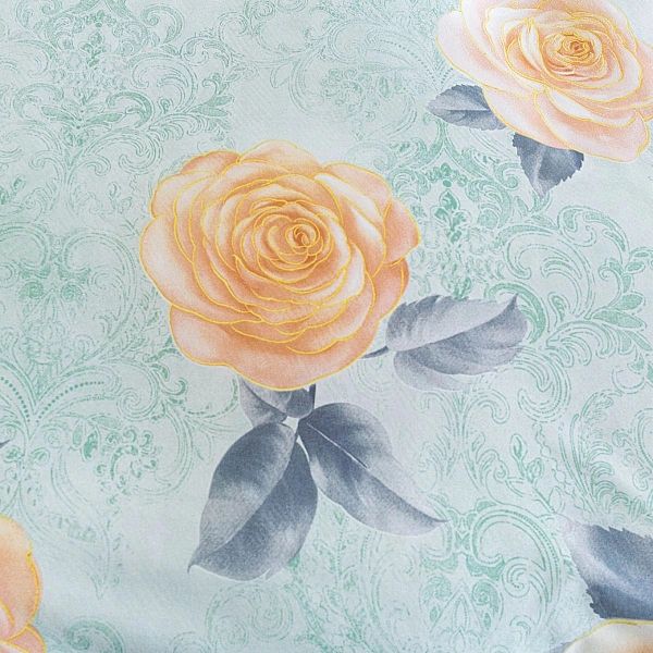 Pościel 160x200/3 części komplet poszewki 70x80 satynowa Maria kwiaty