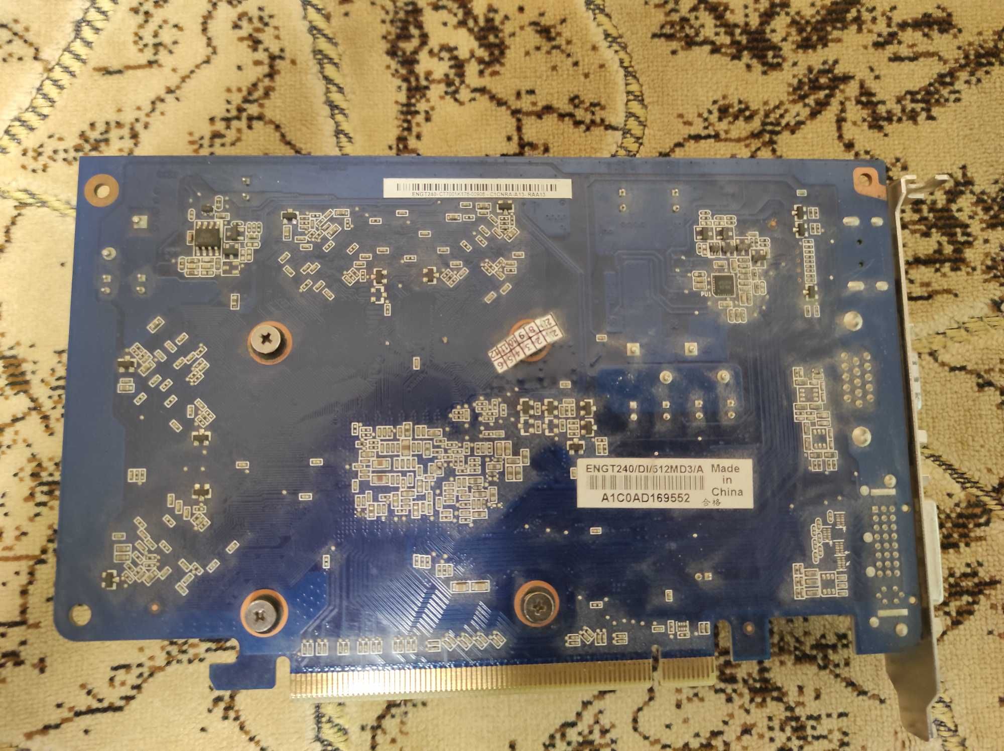 Видеокарта GeForce GT 240 Asus 512MB GDDR3 (128bit)  (DVI, VGA, HDMI)