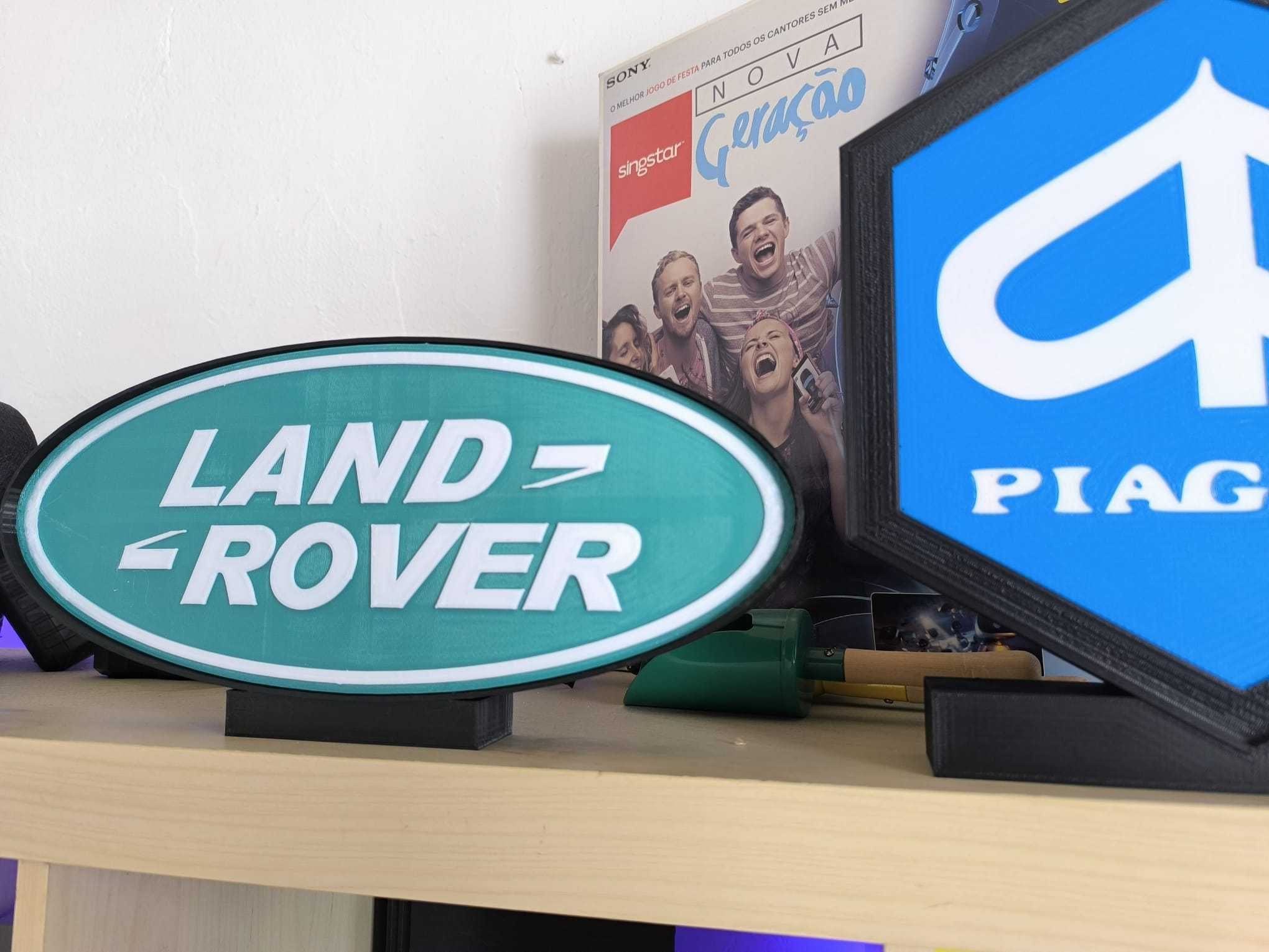 Luminária/Lightbox Land Rover com 40cm