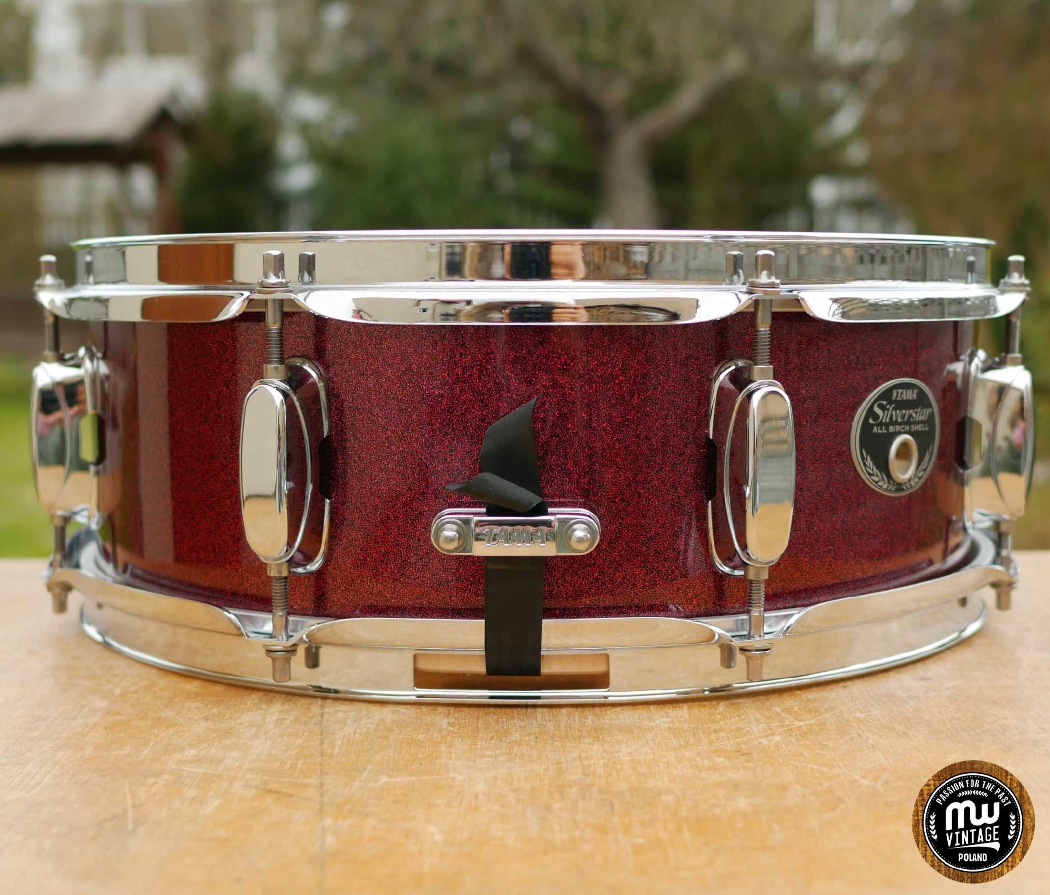 Werbel Tama Silverstar Birch 14” x 5” Burgundy Sparkle ‼️