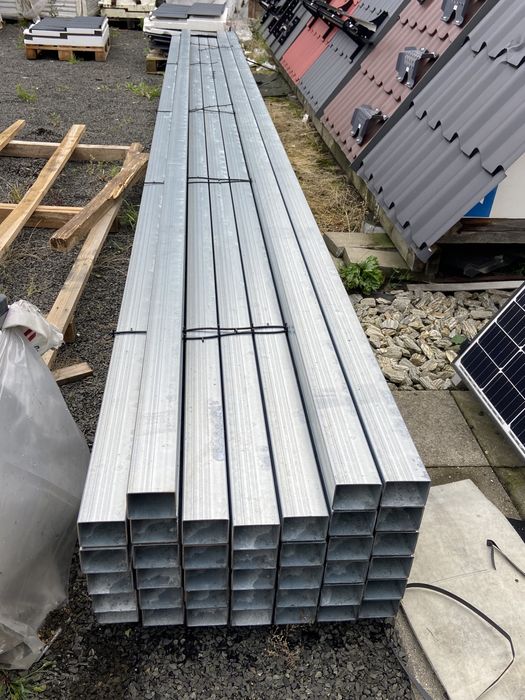 Profil kształtownik ocynk 80x60x2 dł. 6m szew napylany.MOŻLIWA DOSTAWA