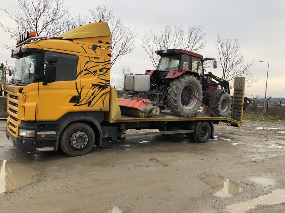 Transport maszyn rolniczych,budowlanych(przerzut,laweta,jcb,CAT,case