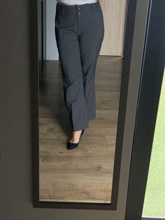 Spodnie garniturowe antracytowe roz.L