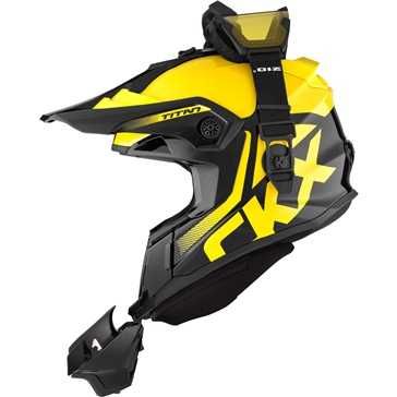 Kask atv skuter śnieżny CKX TITAN Black/Yellow Can-am