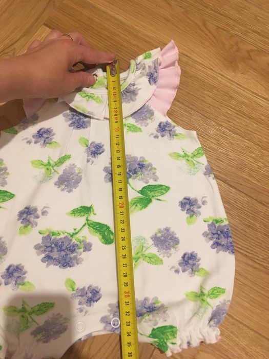 Rampers kombinezon spodnium r. 62 dla dziewczynki letni lato impreza