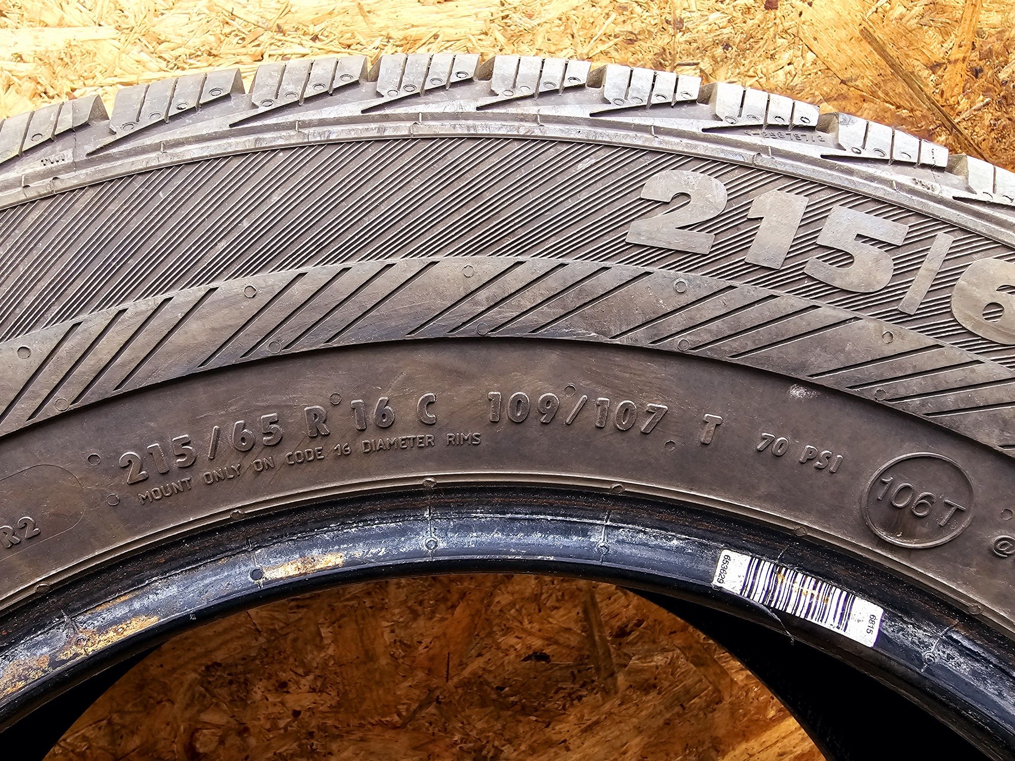 Idealne!!  8,5mm. 215/65 r16C Platin RP700 VAN All Season. 2023rok!