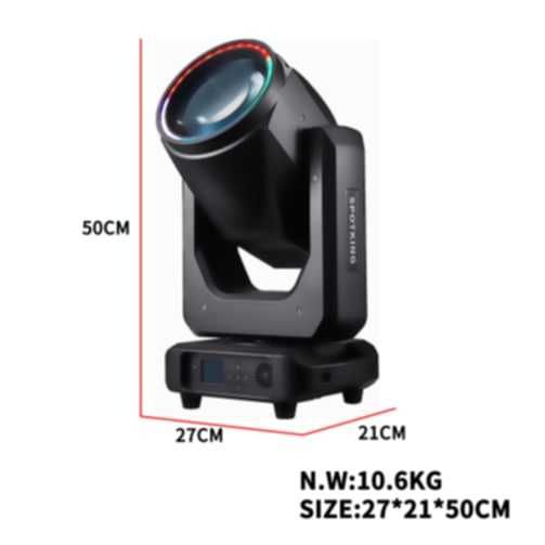 ZESTAW Ruchoma głowica KRYMIX Warriors 380W SPOT BEAM  RDM + CASE
