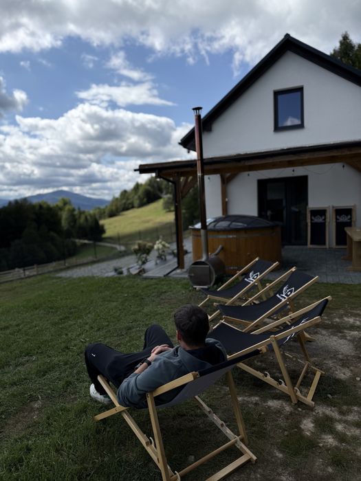 Domek Nad Rykowiskiem z balią . Jeleśnia. Żywiec