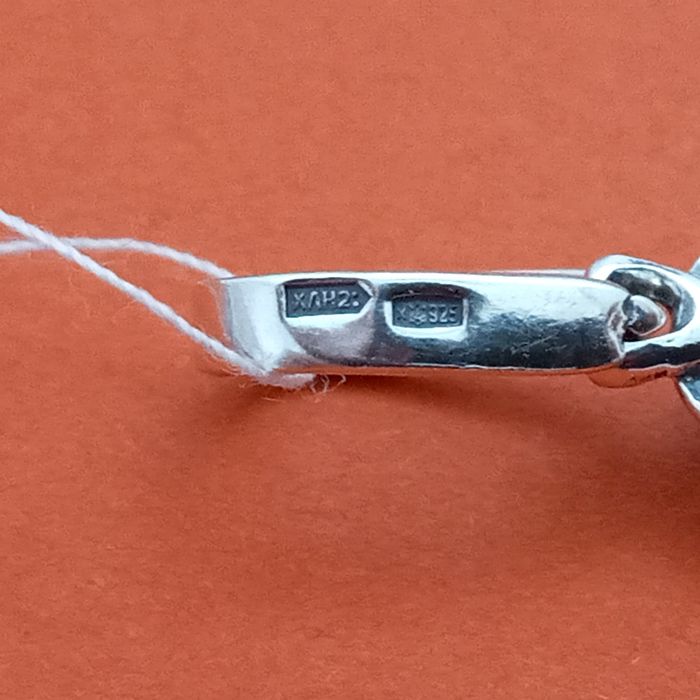 Комплект серебряный крест и цепочка бисмарк серебро крестик и цепь