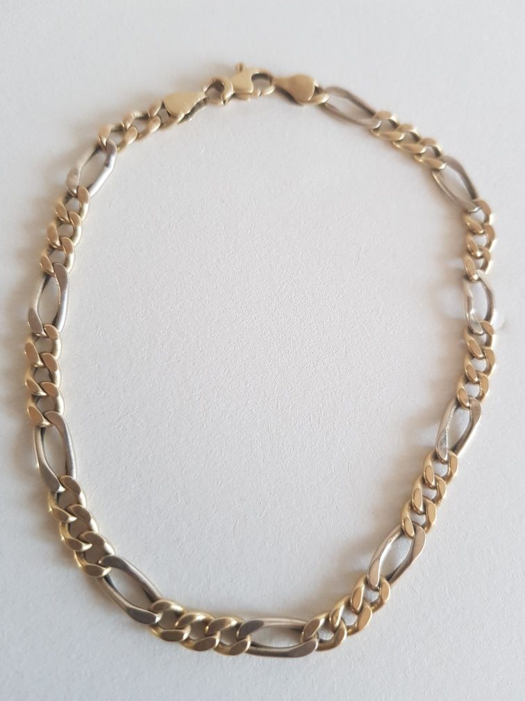 Bransoleta złota złoto łańcuszek łańcuch figaro 585 8,13g