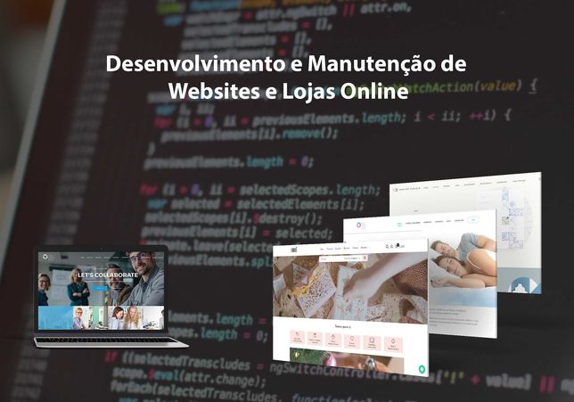 Desenvolvimento de Websites e Lojas Online (Wordpress ou outros)