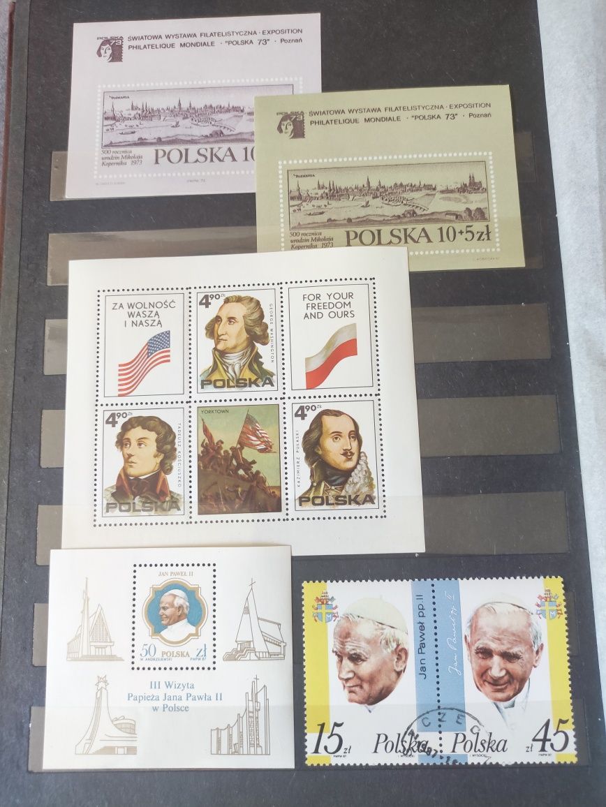 Bloczki i znaczki zestaw prl
