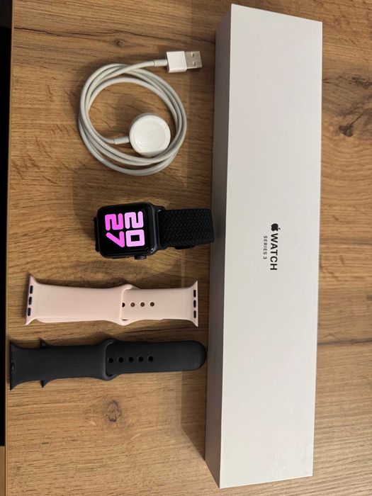 Apple Watch Series 3 38 mm - stan BARDZO DOBRY! Kondycja 95% !!!