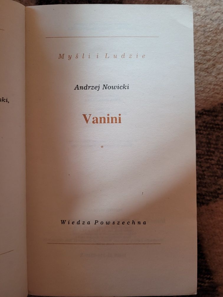 Andrzej Nowicki Vanini WP 1987