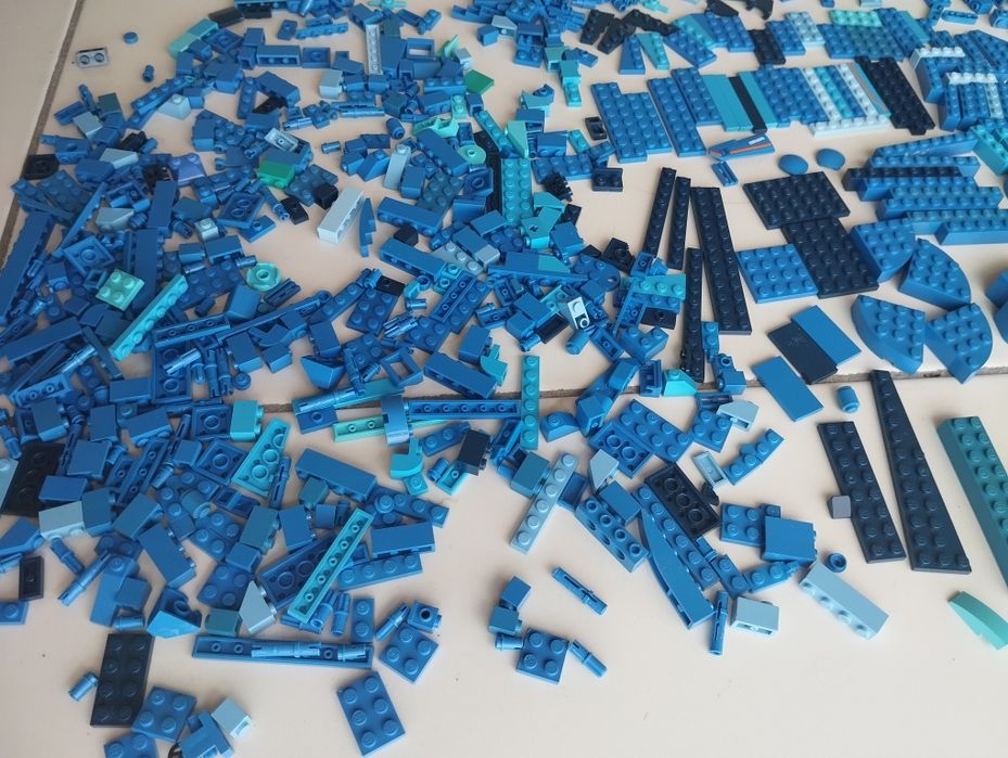 LEGO peças original cor azul