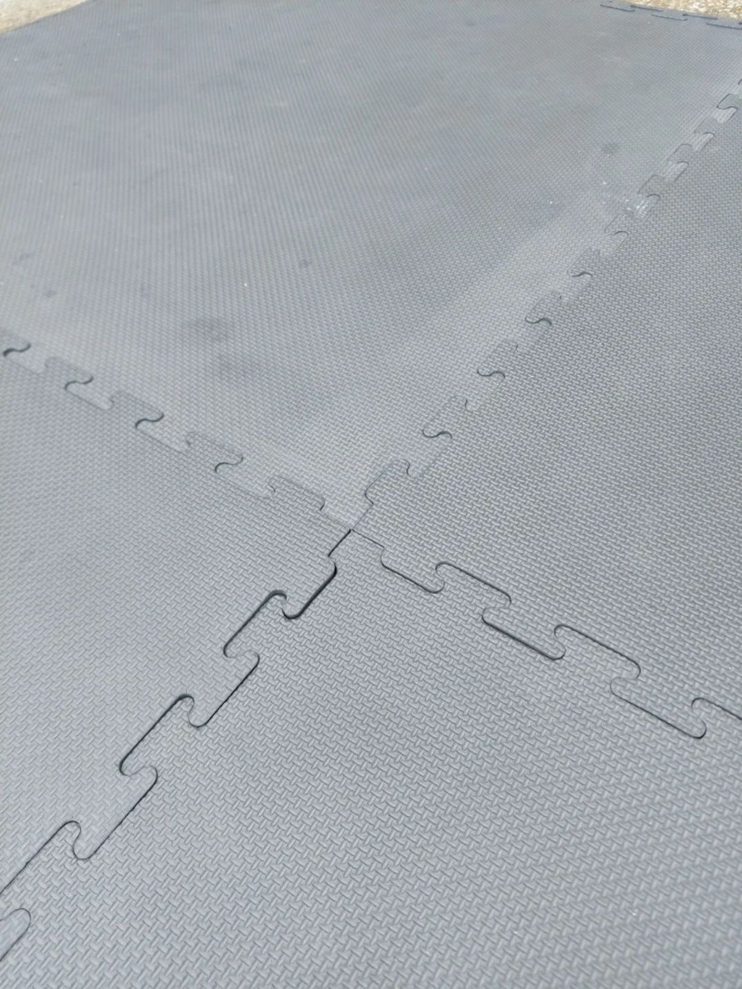 Tatami negro e cinzento 1x1m 2.5cm 4 peças
