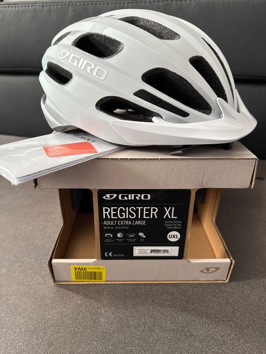 Kask rowerowy GIRO biały męski XL nowy