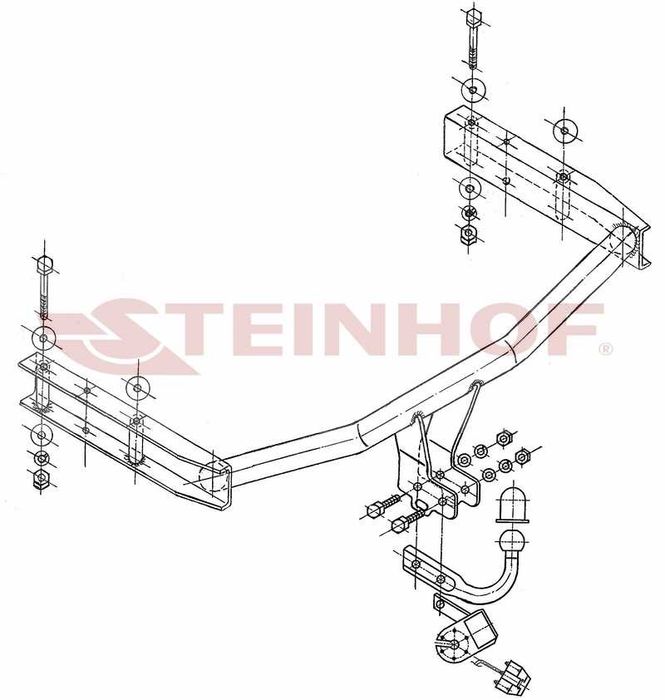 HAK HOLOWNICZY + MODUŁ 7 PIN do Audi A4 B6 Sedan Audi A4 B6 Kombi