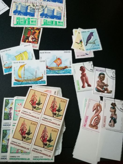 Lote de selos africanos Moçambique