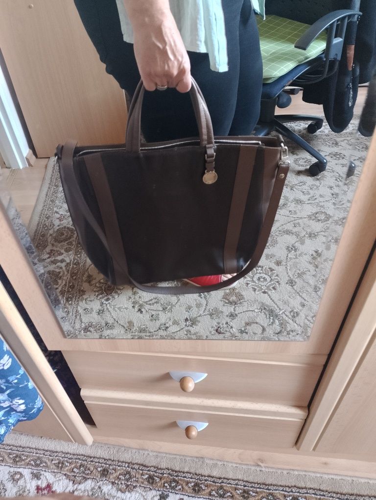 Torebka duża że skóry naturalnej