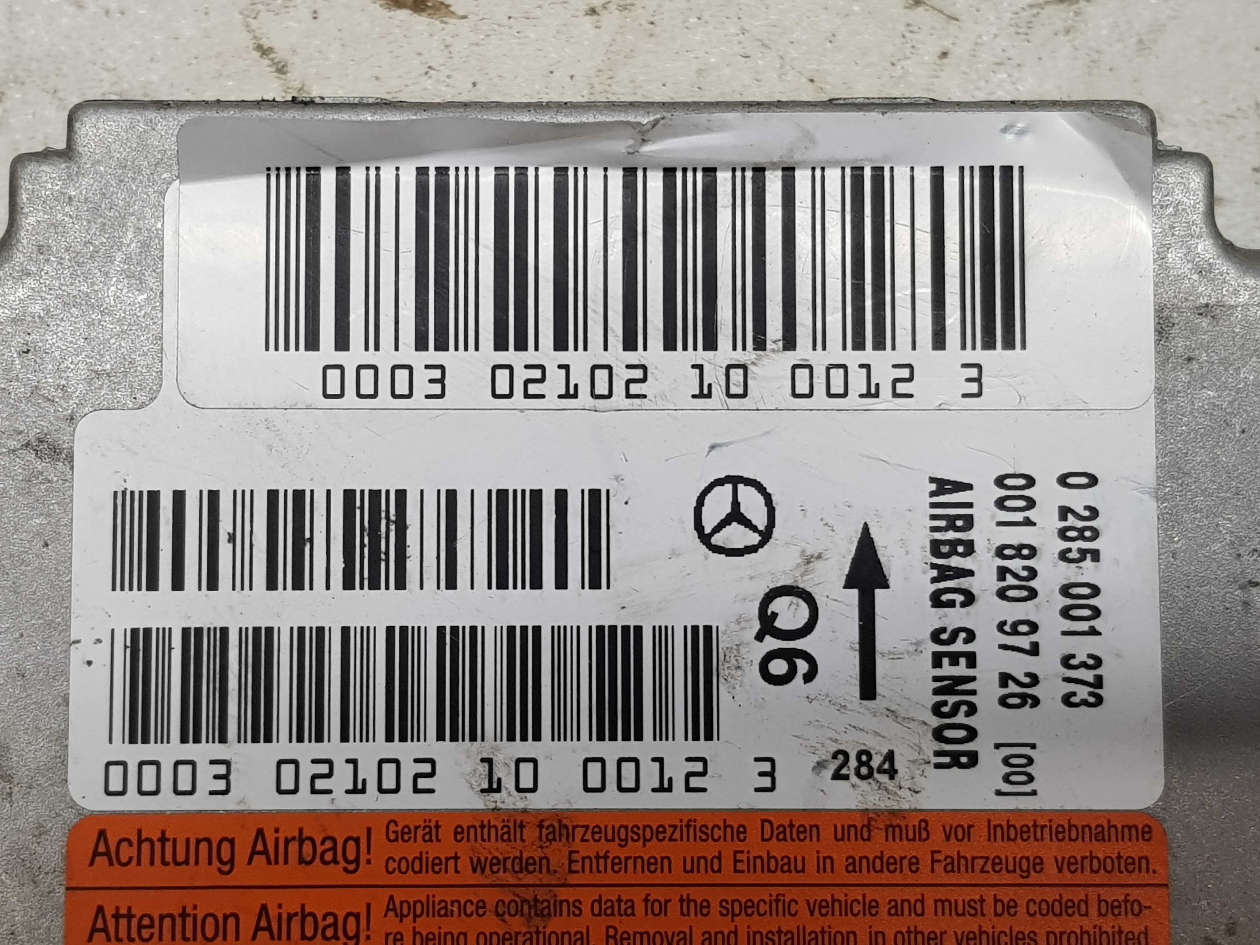 Mercedes W203 Moduł Sensor Poduszek Airbag