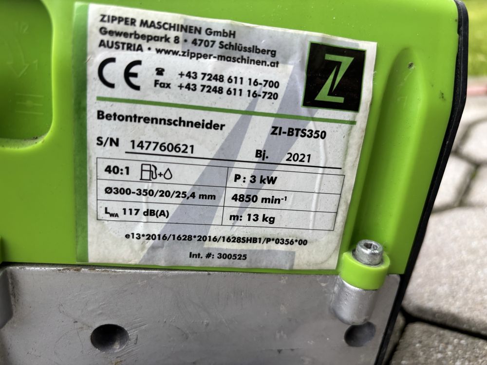 Piła do betonu ZIPPER ZI-BTS350