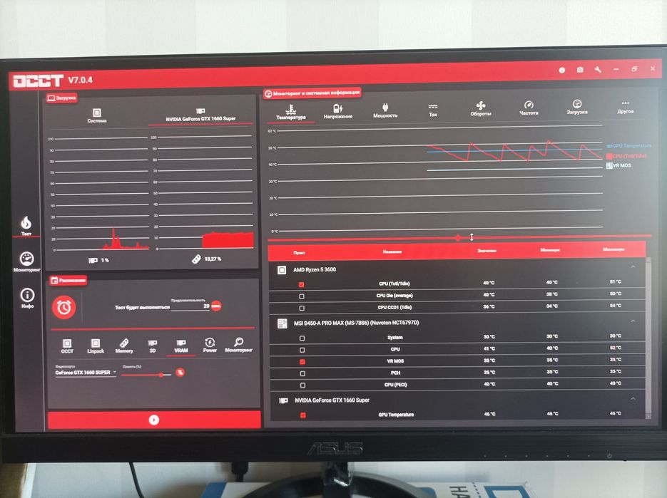 Ігровий пк Ryzen 5 3600/ Gigabyte 1660 Super/ 32 gb озу + периферія