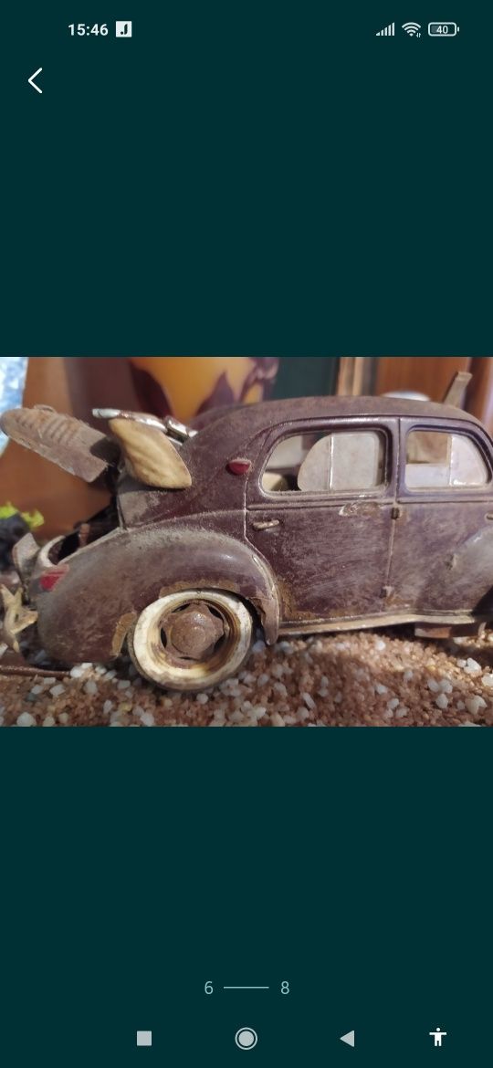 Diorama 1/18 Renault 4cv único 100€