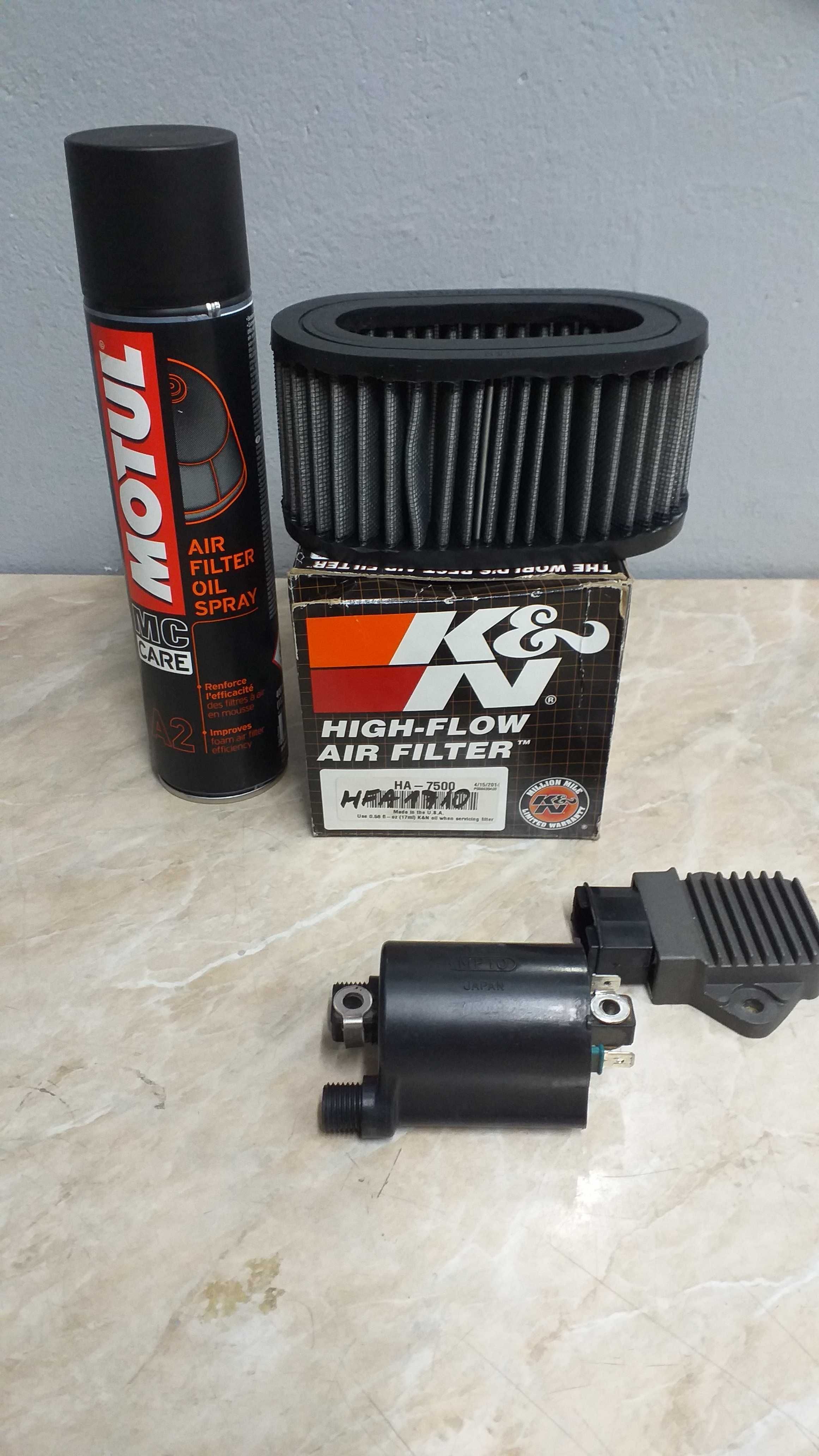 Filtr K&N do Hondy Shadow VT 750 C2 ACE ,cewka, regulator napięcia