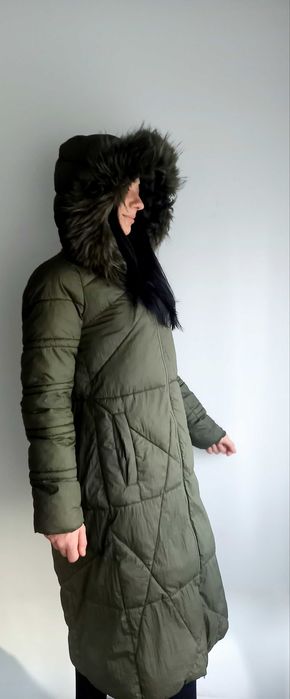 Płaszcz damski zimowy długi pikowany roz.M/L Top Secret