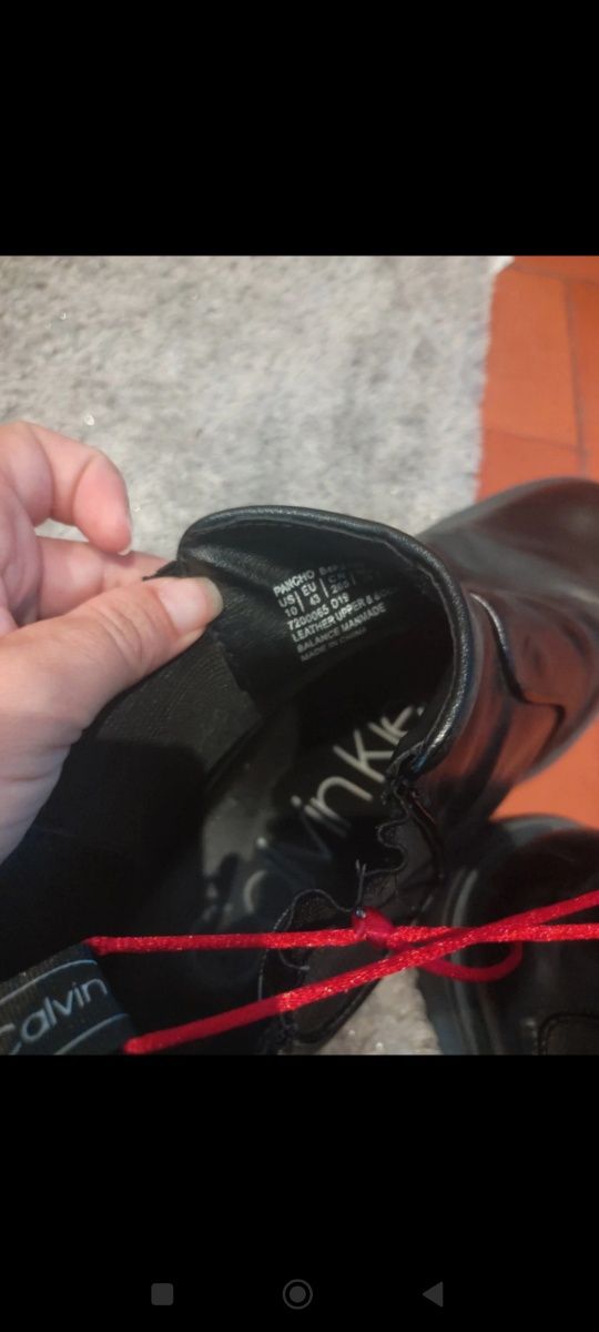 Botas em pele Calvin Klein