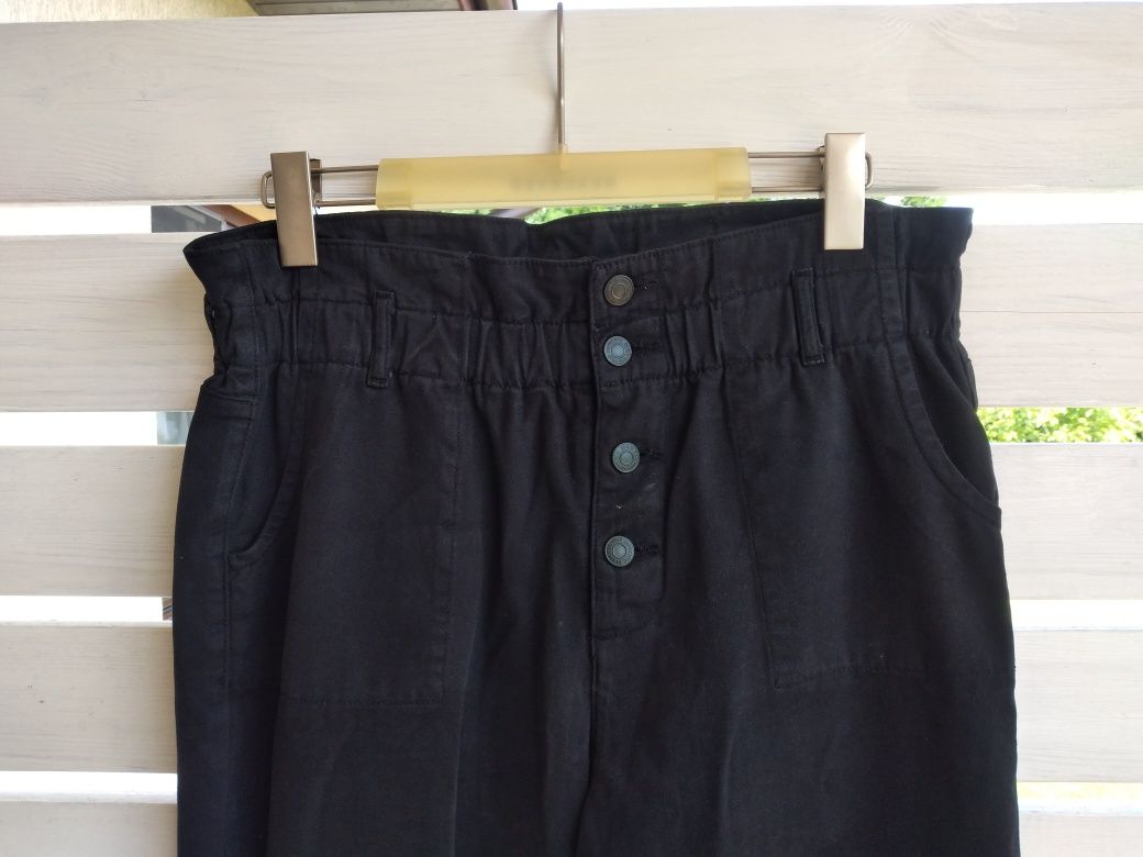 Czarne spodnie bojówki rozmiar XL