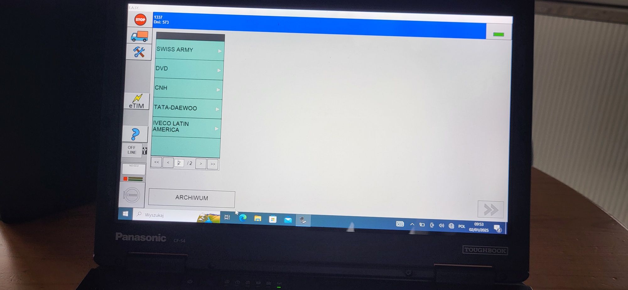 Interfejs diagnostyczny IVECO ELTRAC ECI Easy komplet